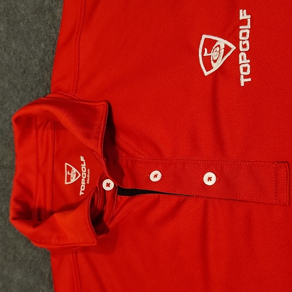 Top Golf Red Polo - Medium Activewear - Picture 7 of 11